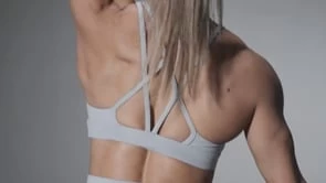 TYR Base Kinetic™ Women's Dual Strap Sports Bra - Heather 13 TYR Base Kinetic™ Women's Dual Strap Sports Bra - Heather - Image 11