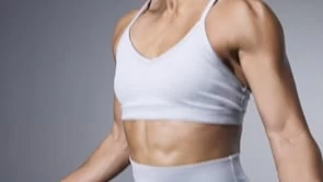 TYR Base Kinetic™ Women's V-Neck Sports Bra - Heather 13 TYR Base Kinetic™ Women's V-Neck Sports Bra - Heather - Image 11