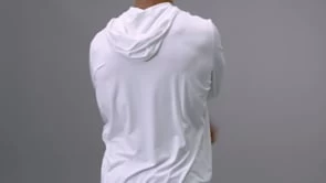 TYR SunDefense™ Men's Vented Hooded Shirt - Solid 13 TYR SunDefense™ Men's Vented Hooded Shirt - Solid - Image 11