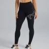 TYR Base Kinetic™ Women's High-Rise Full Length Logo Leggings - Solid -Tyr B39018 001 main01