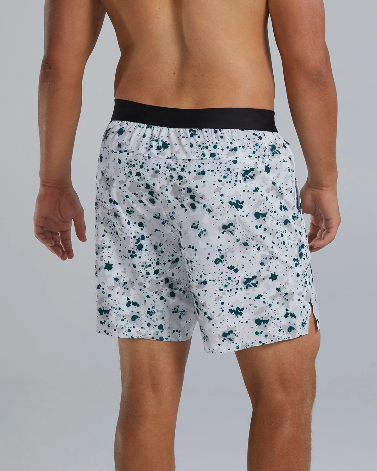 TYR Hydrosphere™ Men's Lined 7" Unbroken Big Logo Shorts - Fleck 4 TYR Hydrosphere™ Men's Lined 7" Unbroken Big Logo Shorts - Fleck - Image 2