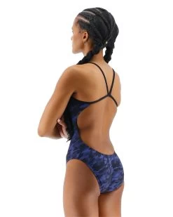 TYR Durafast Elite® Women's Cutoutfit Swimsuit - Midnight Camo -Tyr CMCM7A 401 alt03