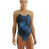 TYR Durafast Elite® Women's Crosscut Tieback Swimsuit - Cosmic Night
