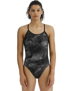 TYR Durafast Elite® Women's Crosscut Tieback Swimsuit - Turbulent
