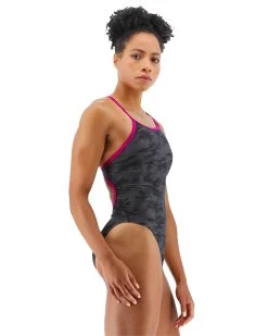 TYR Durafast Elite® Women's Diamond Controlfit Swimsuit - Blackout Camo -Tyr DFBC7A 001 alt05