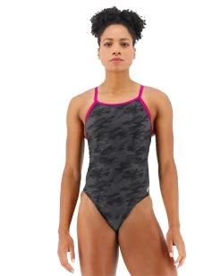 TYR Durafast Elite® Women's Diamond Controlfit Swimsuit - Blackout Camo -Tyr DFBC7A 001 alt06