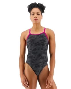 TYR Durafast EliteĀ® Women's Diamond Controlfit Swimsuit - Blackout Camo