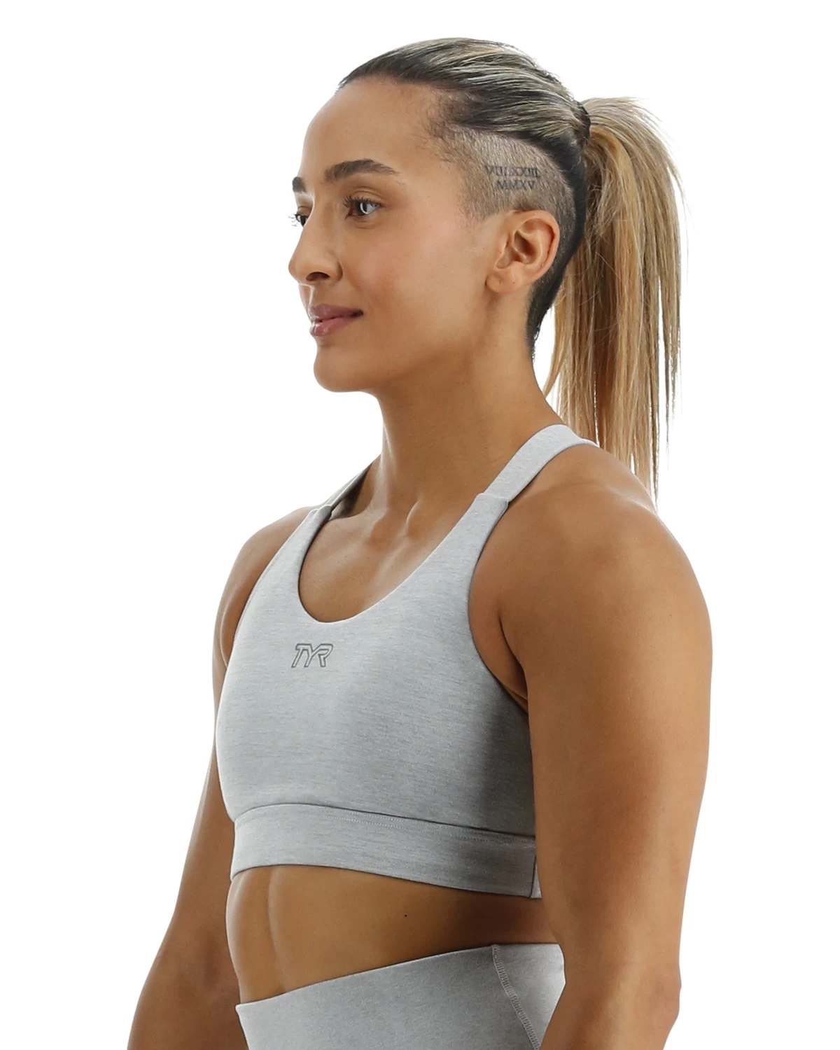 TYR Base Kinetic™ Women's Crossback Sports Bra - Heather 5 TYR Base Kinetic™ Women's Crossback Sports Bra - Heather - Image 3