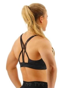 TYR Base Kinetic™ Women's Dual Strap Sports Bra - Blackout Camo -Tyr FGDSBC3A 001 alt05