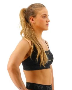 TYR Base Kinetic™ Women's Dual Strap Sports Bra - Blackout Camo -Tyr FGDSBC3A 001 alt06 1