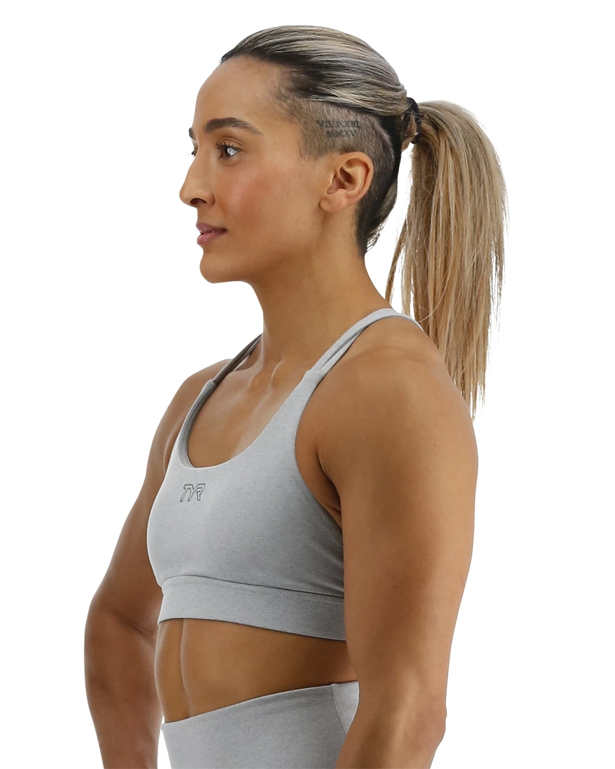 TYR Base Kinetic™ Women's Dual Strap Sports Bra - Heather 5 TYR Base Kinetic™ Women's Dual Strap Sports Bra - Heather - Image 3