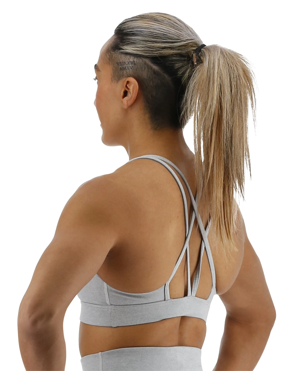 TYR Base Kinetic™ Women's Dual Strap Sports Bra - Heather 6 TYR Base Kinetic™ Women's Dual Strap Sports Bra - Heather - Image 4