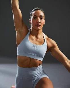 TYR Base Kinetic™ Women's Dual Strap Sports Bra - Heather 19 TYR Base Kinetic™ Women's Dual Strap Sports Bra - Heather -Tyr FGDSSH3A 254 alt07