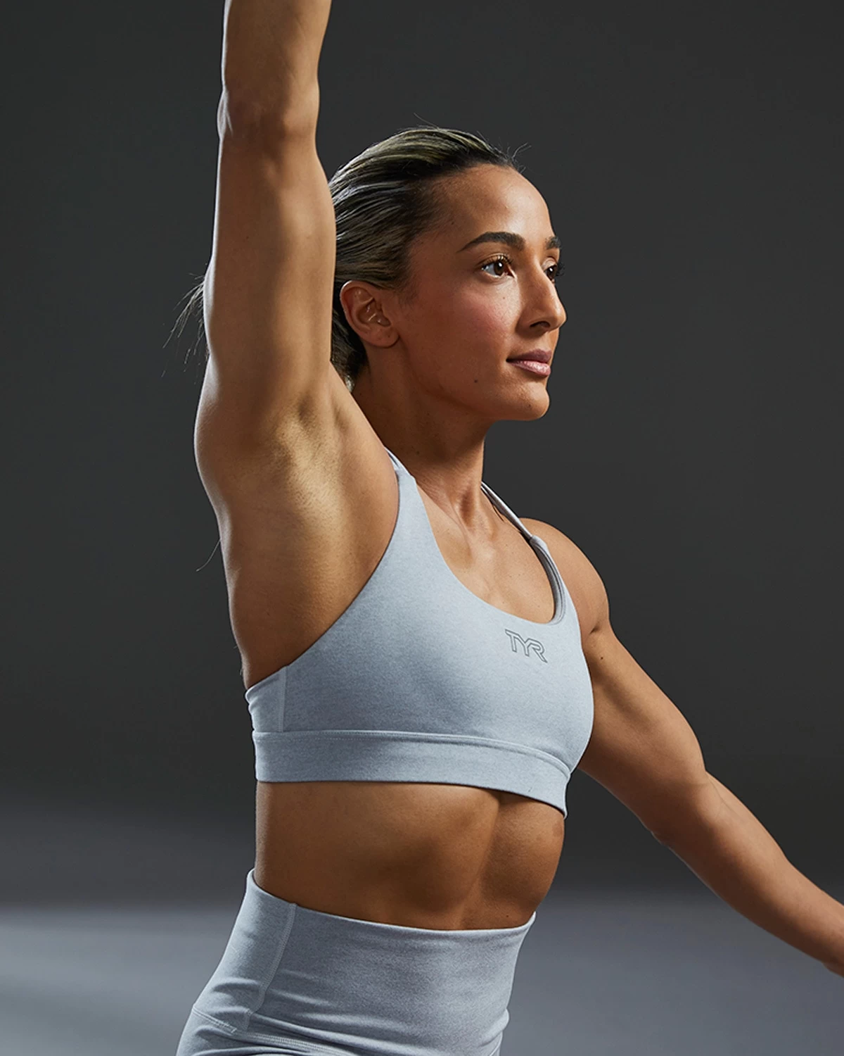 TYR Base Kinetic™ Women's Dual Strap Sports Bra - Heather 12 TYR Base Kinetic™ Women's Dual Strap Sports Bra - Heather - Image 10