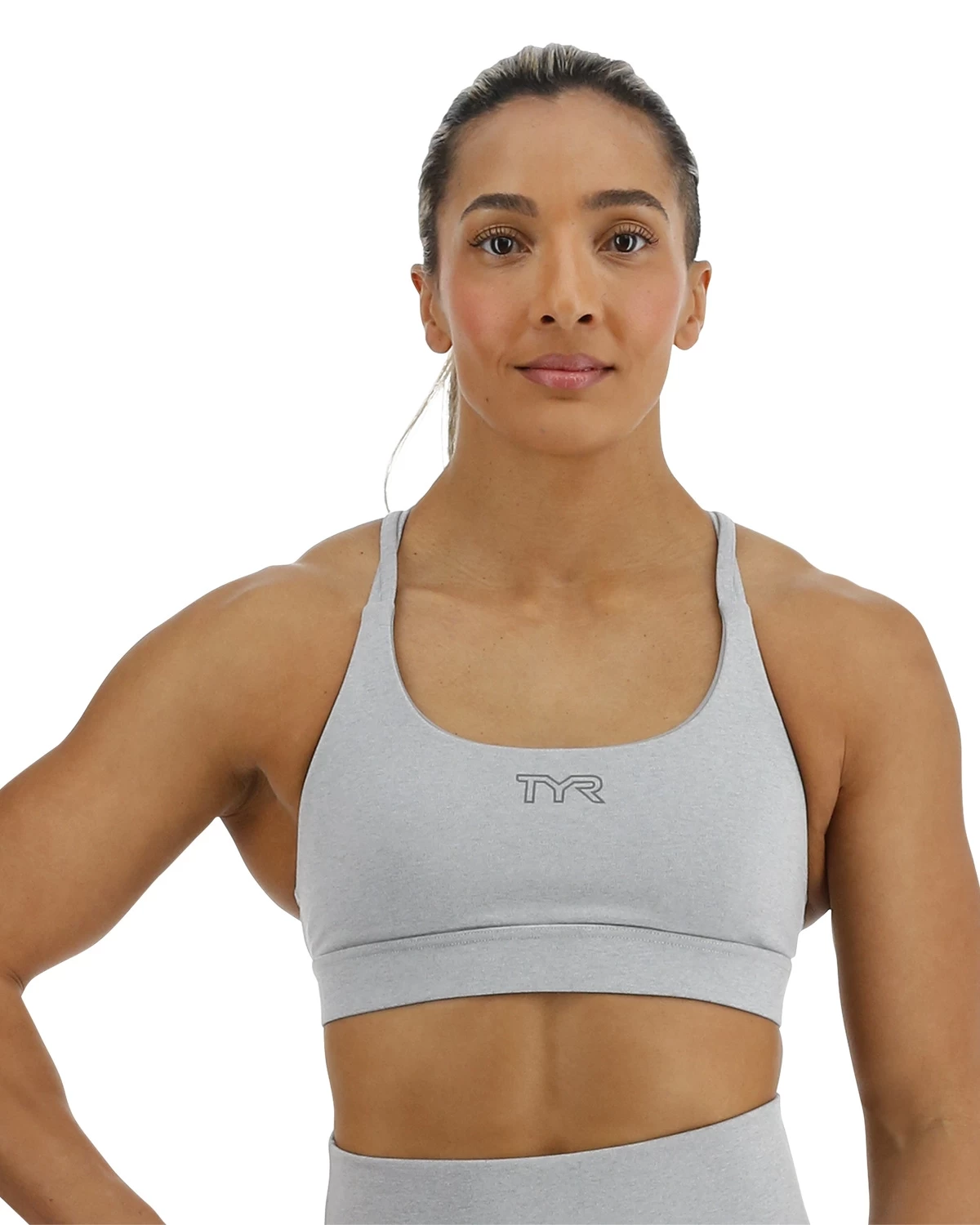 TYR Base Kinetic™ Women's Dual Strap Sports Bra - Heather 3 TYR Base Kinetic™ Women's Dual Strap Sports Bra - Heather