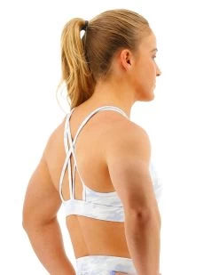 TYR Base Kinetic™ Women's High Neck Sports Bra - Whiteout Camo -Tyr FGDSWC3A 100 alt05