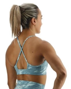 TYR Base Kinetic™ Women's High Neck Sports Bra - Aqueous -Tyr FGHAQ3A 988 alt05