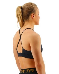 TYR Base Kinetic™ Women's High Neck Sports Bra - Solid 16 TYR Base Kinetic™ Women's High Neck Sports Bra - Solid -Tyr FGHSO3A 001 alt05