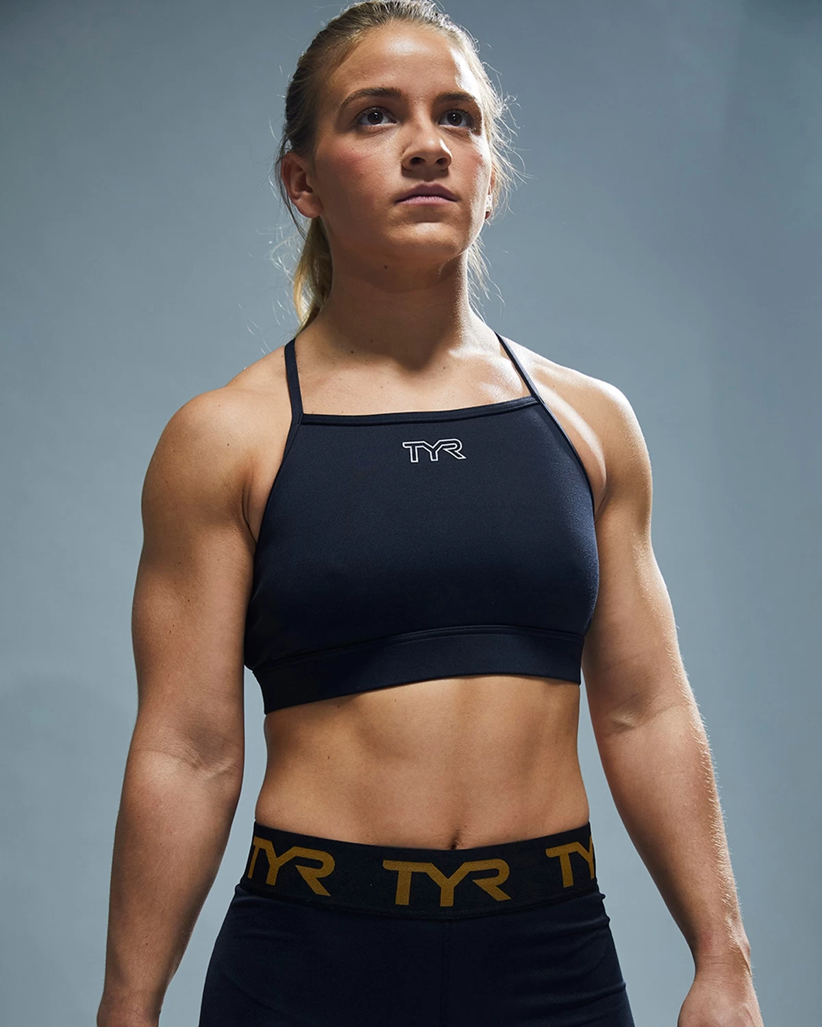 TYR Base Kinetic™ Women's High Neck Sports Bra - Solid 9 TYR Base Kinetic™ Women's High Neck Sports Bra - Solid - Image 7