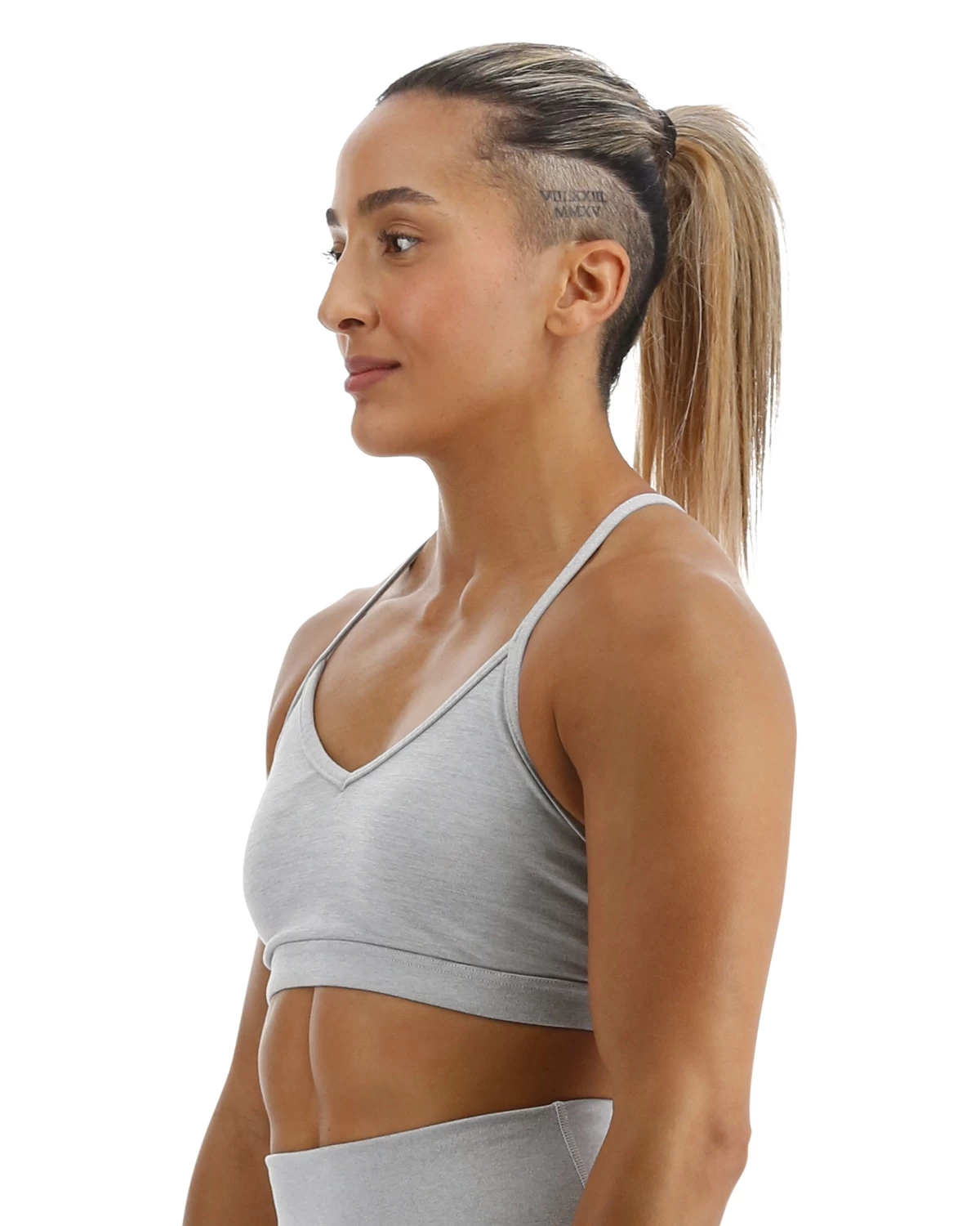 TYR Base Kinetic™ Women's V-Neck Sports Bra - Heather 5 TYR Base Kinetic™ Women's V-Neck Sports Bra - Heather - Image 3