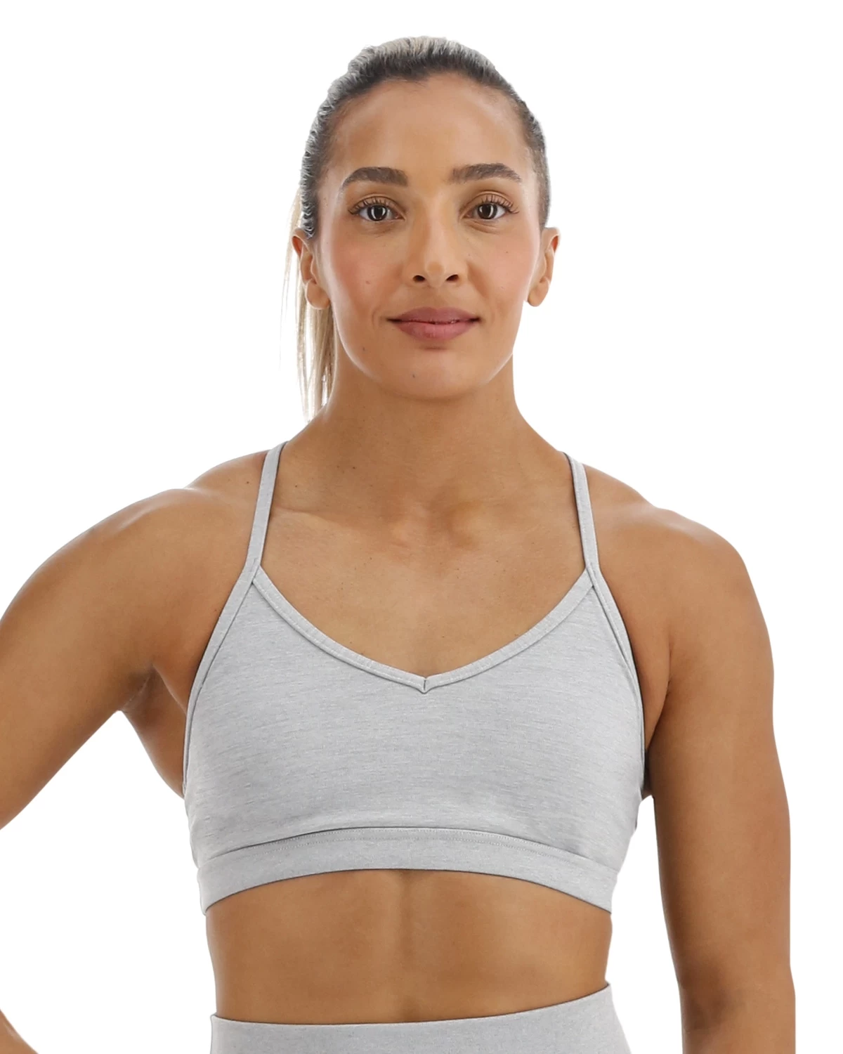 TYR Base Kinetic™ Women's V-Neck Sports Bra - Heather 3 TYR Base Kinetic™ Women's V-Neck Sports Bra - Heather