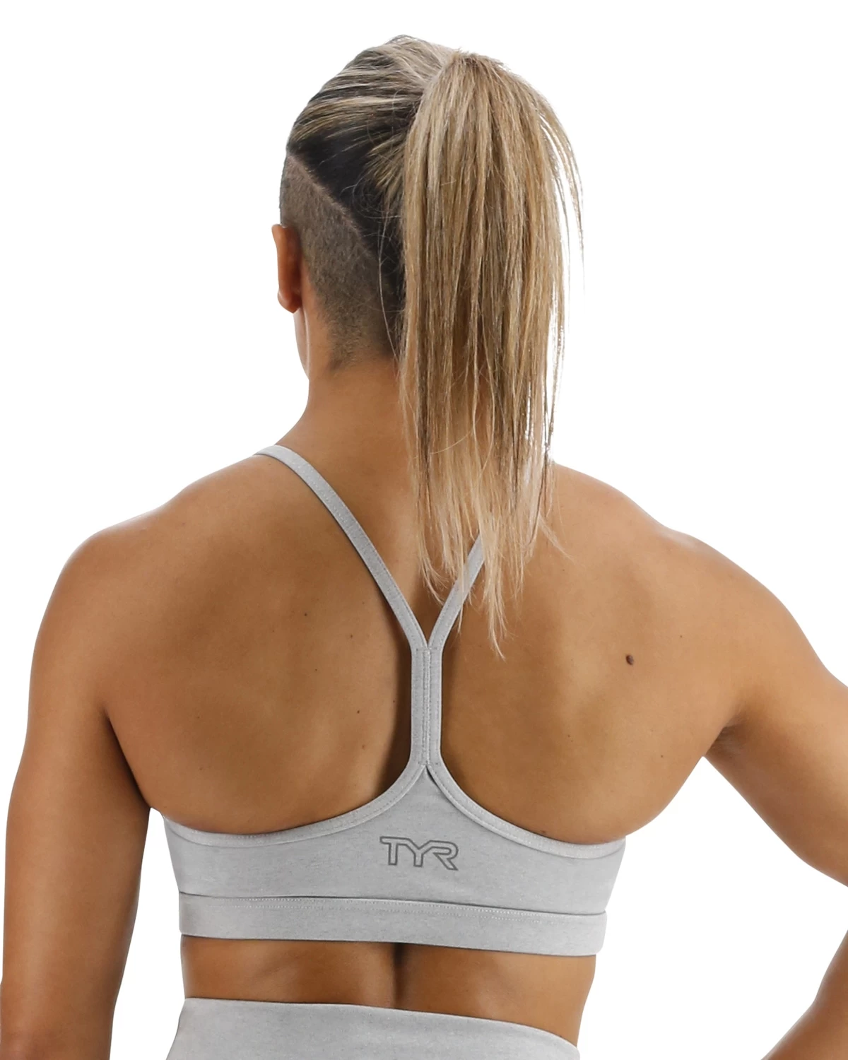 TYR Base Kinetic™ Women's V-Neck Sports Bra - Heather 4 TYR Base Kinetic™ Women's V-Neck Sports Bra - Heather - Image 2