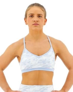 TYR Base Kinetic™ Women's V-Neck Sports Bra - Whiteout Camo
