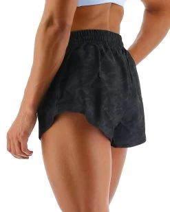 TYR Hydrosphere™ Women's Pace Running Shorts - Blackout Camo -Tyr FRSBC3A 001 alt04