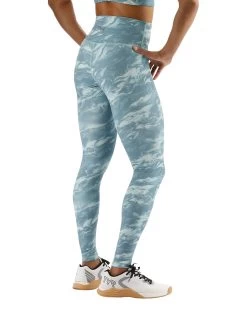 TYR Base Kinetic™ Women's High-Rise Full Length Leggings - Aqueous -Tyr FTFHRA3A 988 alt05