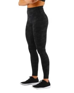 TYR Base Kinetic™ Women's High-Rise Full Length Leggings- Blackout Camo 15 TYR Base Kinetic™ Women's High-Rise Full Length Leggings- Blackout Camo -Tyr FTFMRB3A 001 alt04