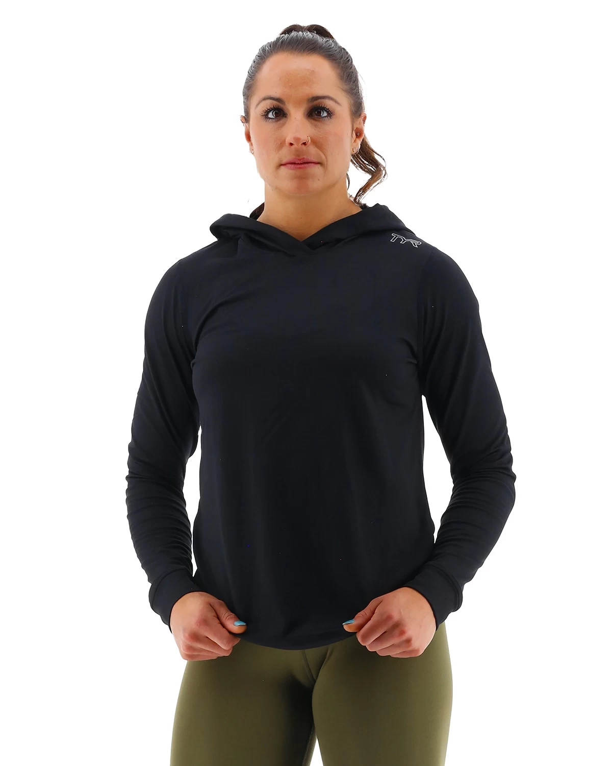 TYR SLS Women's Tech Performance Hoodie - Solid 3 TYR SLS Women's Tech Performance Hoodie - Solid