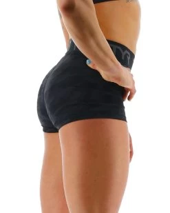 TYR Base Kinetic™ Women's Mid-Rise 2" Logo Short - Blackout Camo -Tyr FTMLSB3A 001 alt05