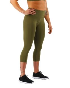 TYR Base Kinetic™ Women's High-Rise 3/4 Leggings - Solid 27 TYR Base Kinetic™ Women's High-Rise 3/4 Leggings - Solid -Tyr FTTMRS3A 932 alt06
