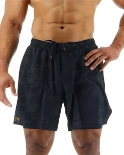 TYR Hydrosphere™ Men's Lined 6" Momentum Shorts - Blackout Camo