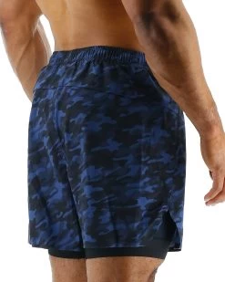 TYR Hydrosphere™ Men's Lined 6" Momentum Shorts - Midnight Camo -Tyr MASLMC3A 401 alt05