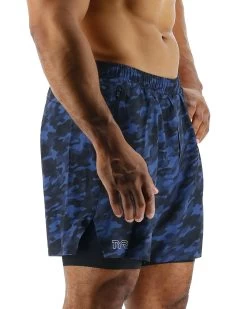 TYR Hydrosphere™ Men's Lined 6" Momentum Shorts - Midnight Camo -Tyr MASLMC3A 401 alt06