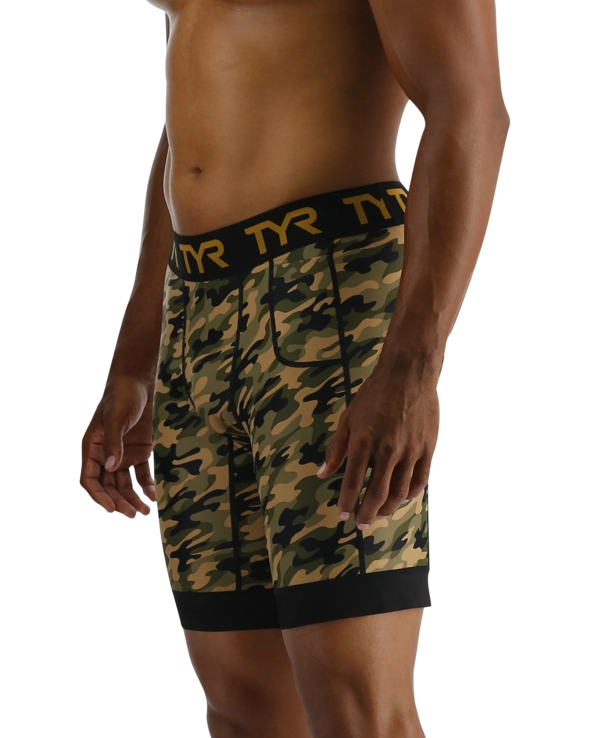 TYR Men's Compression Shorts - Terra Camo 5 TYR Men's Compression Shorts - Terra Camo - Image 3