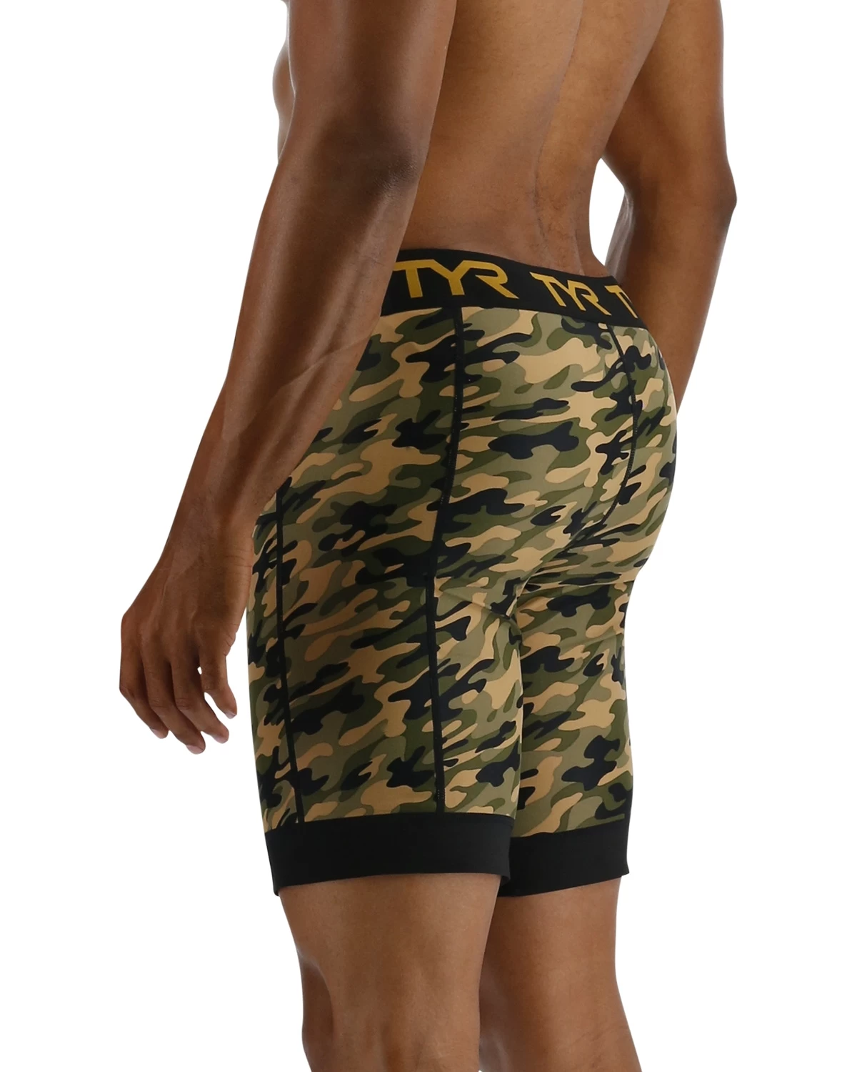 TYR Men's Compression Shorts - Terra Camo 6 TYR Men's Compression Shorts - Terra Camo - Image 4