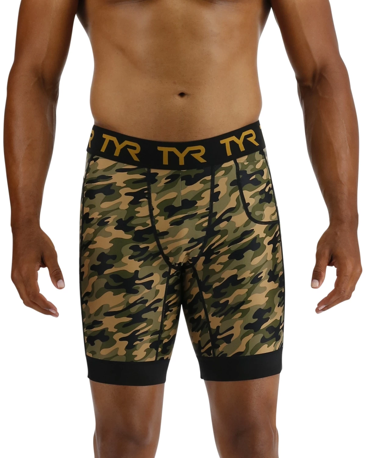 TYR Men's Compression Shorts - Terra Camo 3 TYR Men's Compression Shorts - Terra Camo