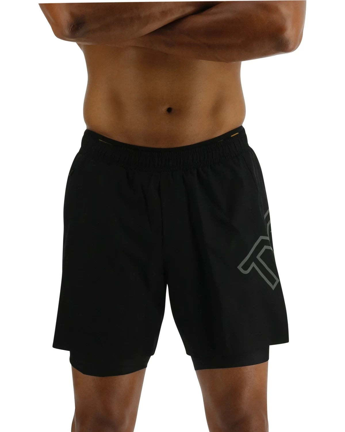 TYR Hydrosphere™ Men's Lined 6" Momentum Big Logo Shorts - Solid 3 TYR Hydrosphere™ Men's Lined 6" Momentum Big Logo Shorts - Solid