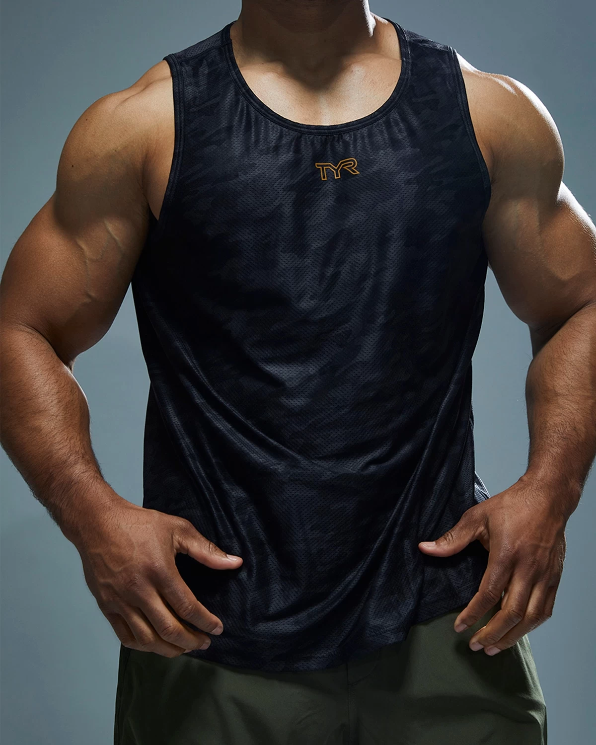 TYR Airtec™ Men's Tank - Blackout Camo 10 TYR Airtec™ Men's Tank - Blackout Camo - Image 8