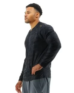 TYR Airtec™ Men's Long Sleeve Tee - Blackout Camo -Tyr MPTLBC3A 001 alt04