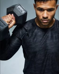 TYR Airtec™ Men's Long Sleeve Tee - Blackout Camo -Tyr MPTLBC3A 001 alt09