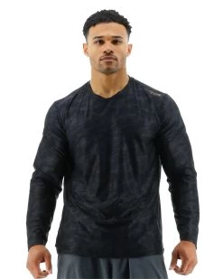 TYR Airtec™ Men's Long Sleeve Tee - Blackout Camo