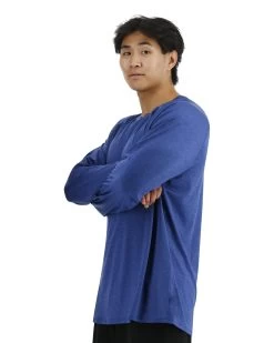 TYR ClimaDry™ Men's Raglan Long Sleeve Tech Tee - Solid / Heather -Tyr MPTLRS3A 981 alt03
