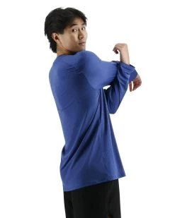 TYR ClimaDry™ Men's Raglan Long Sleeve Tech Tee - Solid / Heather -Tyr MPTLRS3A 981 alt05