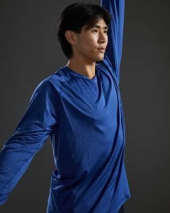 TYR ClimaDry™ Men's Raglan Long Sleeve Tech Tee - Solid / Heather -Tyr MPTLRS3A 981 alt08