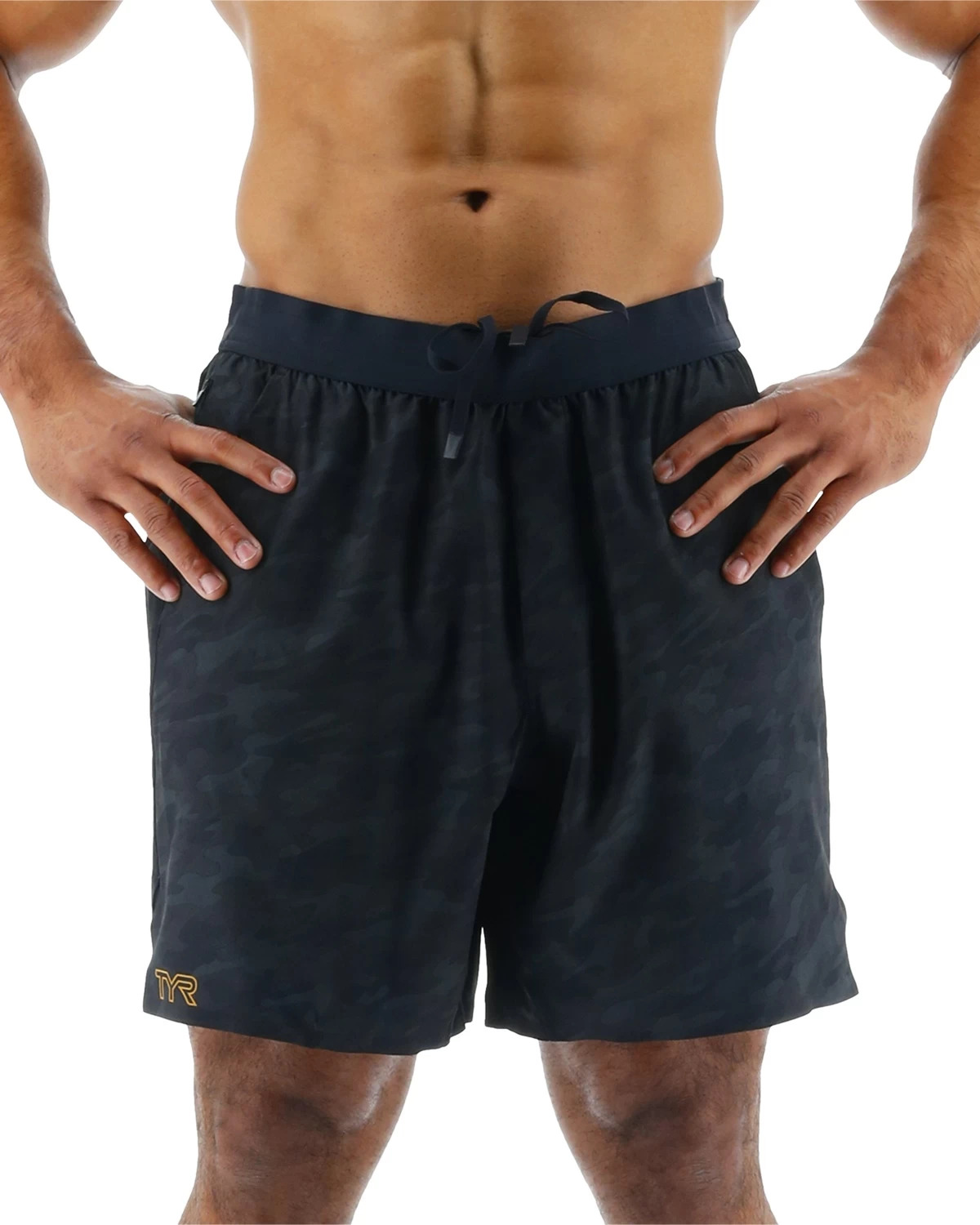 TYR Hydrosphere™ Men's Unlined 9" Unbroken Shorts - Blackout Camo 5 TYR Hydrosphere™ Men's Unlined 9" Unbroken Shorts - Blackout Camo - Image 3