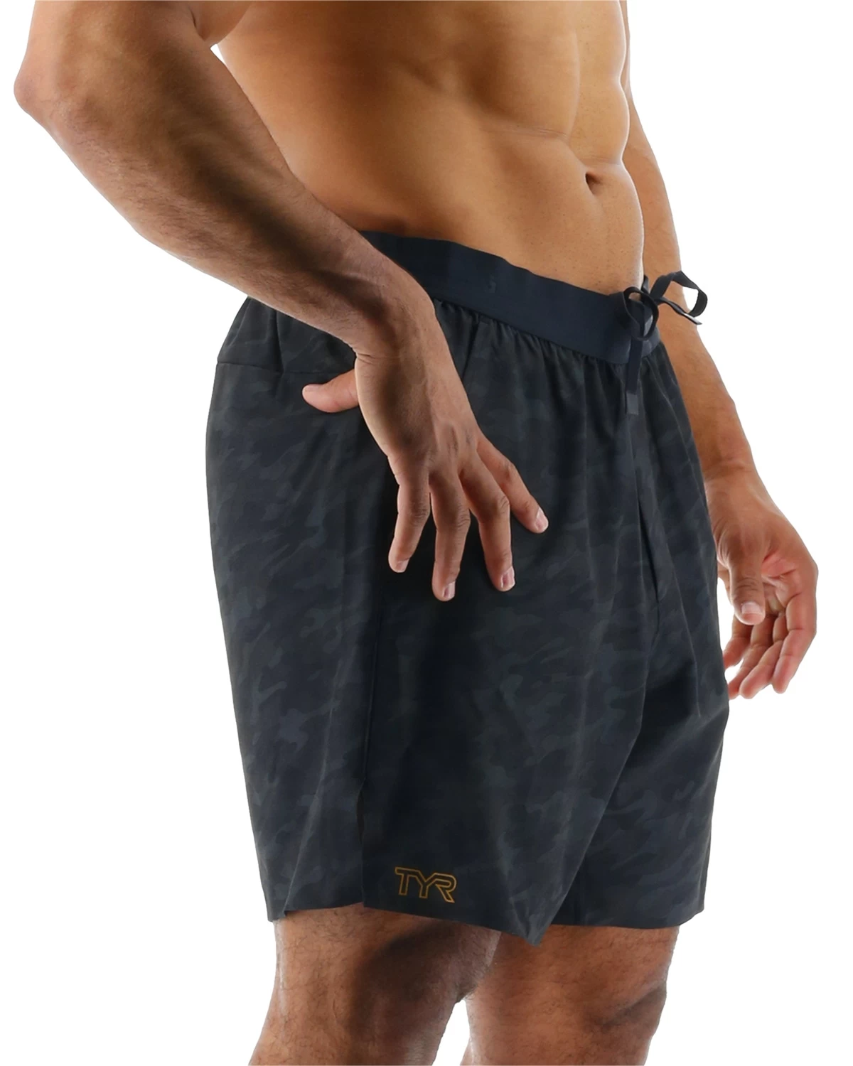 TYR Hydrosphere™ Men's Unlined 9" Unbroken Shorts - Blackout Camo 8 TYR Hydrosphere™ Men's Unlined 9" Unbroken Shorts - Blackout Camo - Image 6