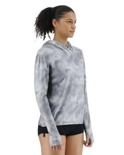 TYR SunDefense™ Women's Vented Hooded Shirt - Turbulent -Tyr PLHTUR7A 988 alt06